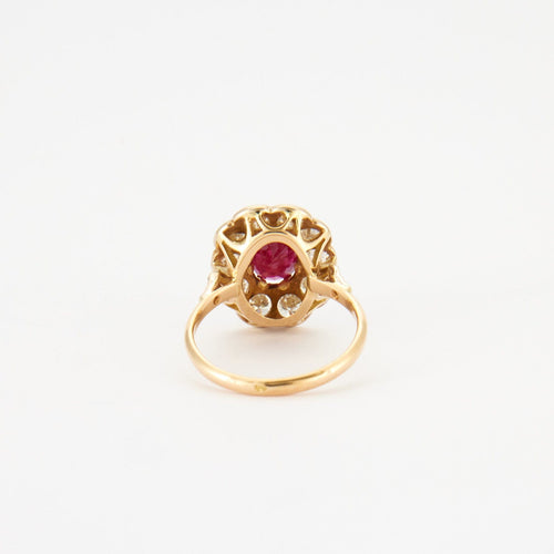 Bague Bague Pompadour rubis et diamants 58 Facettes