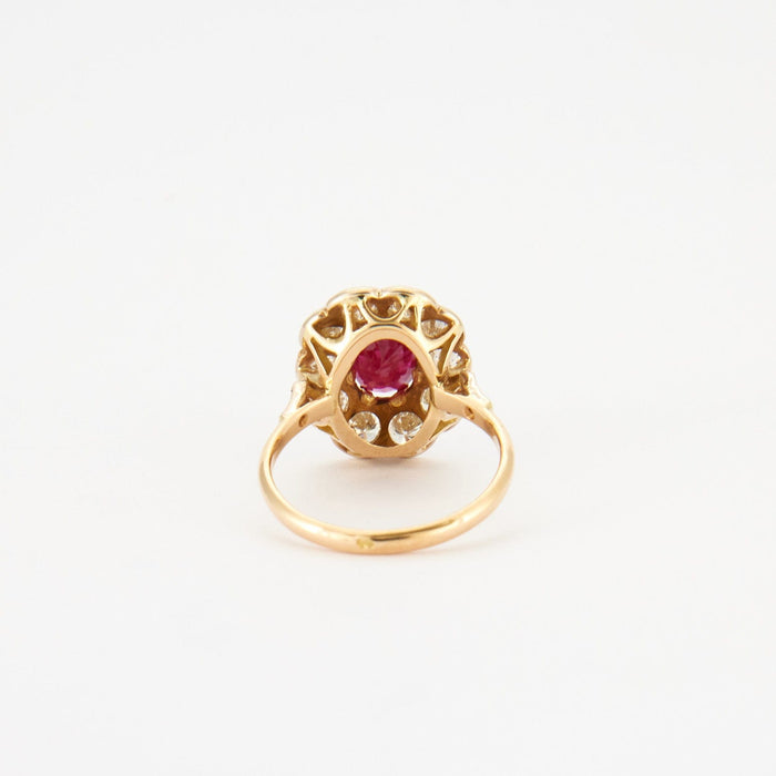 Bague Bague Pompadour rubis et diamants 58 Facettes