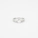 Ring Solitaire ring white gold diamond 0,40 ct 58 Facettes