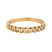 Ring 56 Yellow gold and diamond half-turn alliance 58 Facettes DV0599-1