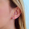 Boucles d'oreilles Boucles d'oreilles créoles or blanc diamants 58 Facettes