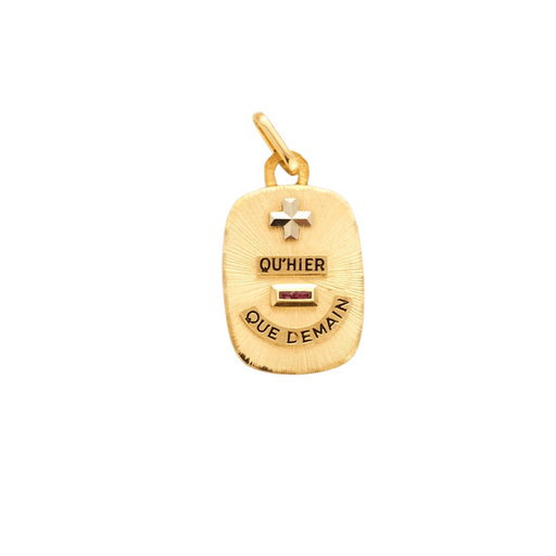 Pendentif Augis -Médaille d'amour or jaune 58 Facettes