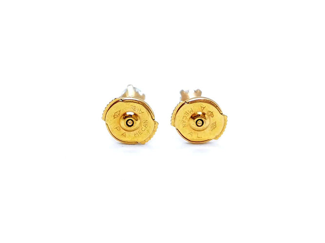 Boucles d'oreilles Boucles d'oreilles Puces Or jaune Diamant 58 Facettes 1003190CD