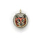 Pendentif Pendentif renard émaillé en or 14k avec halo de diamants 58 Facettes