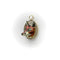 Pendentif Pendentif renard émaillé en or 14k avec halo de diamants 58 Facettes