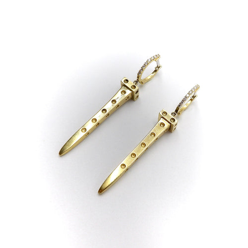Boucles d'oreilles Roberto Coin Pois Moi Chiodo - Boucles d’oreilles clou en or 18k et diamants 58 Facettes