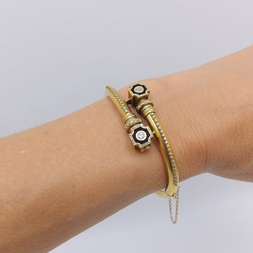 Bracelet Etruscan Revival - Bracelet en or 14k et diamants 58 Facettes