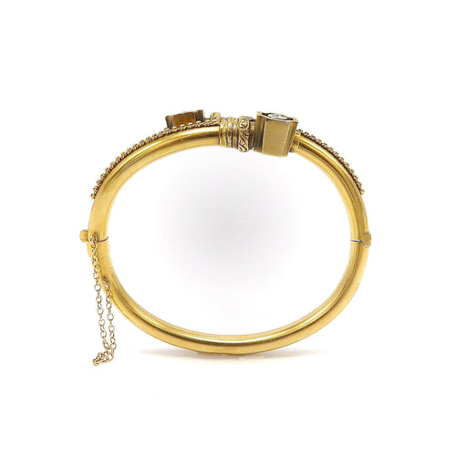 Bracelet Etruscan Revival - Bracelet en or 14k et diamants 58 Facettes