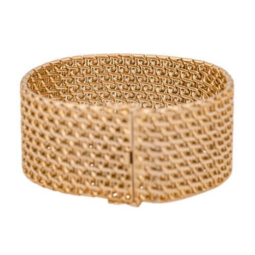 Bracelet Bracelet épingle - Manchette en or jaune 18 carats 58 Facettes 1011037CD