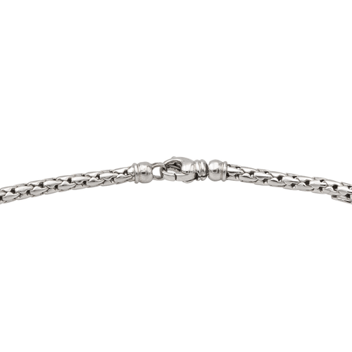 Collier Collier Maille Or blanc 58 Facettes 1011040CD