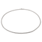 Collier Collier maille souple en or blanc 18 carats 58 Facettes 1011040CD