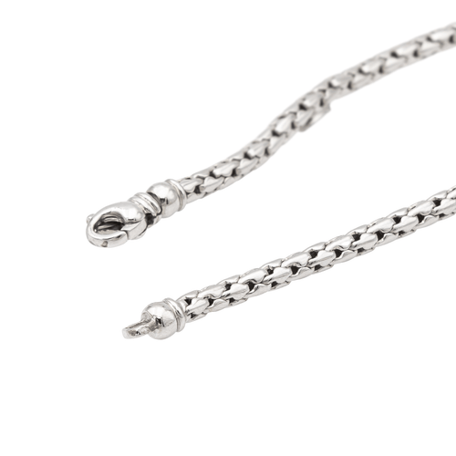 Collier Collier Maille Or blanc 58 Facettes 1011040CD