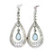 Boucles d'oreilles Boucles d’oreilles en platine avec aigues-marines et diamants taille rose 58 Facettes 0310D85783FA4077B2D8A430DBFD66AB
