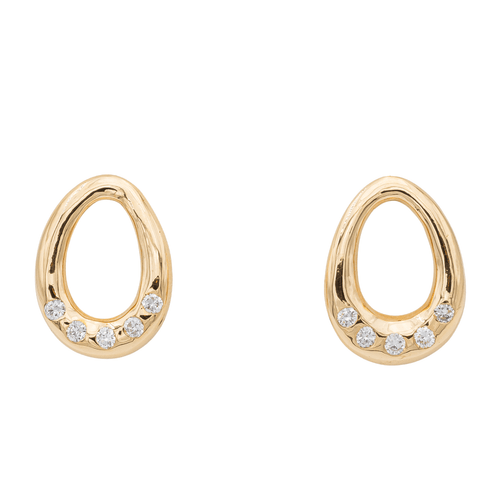Boucles d'oreilles Boucles d'oreilles en or jaune 18 carats et diamants 58 Facettes 1029210CN