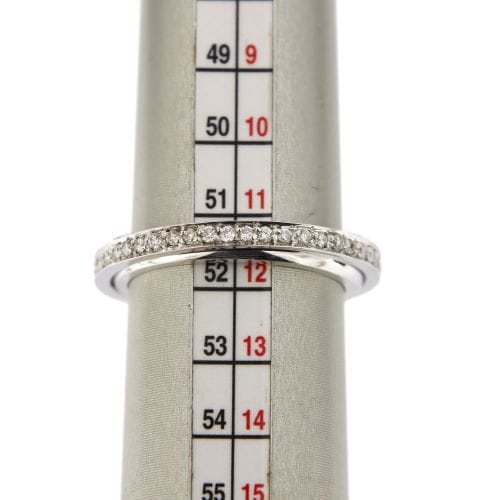 Bague 52 Alliance fede - Bague en or blanc 18 ct et diamants 0,46 ct 58 Facettes 10308