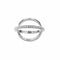 Bague 52 Alliance fede - Bague en or blanc 18 ct et diamants 0,46 ct 58 Facettes 10308