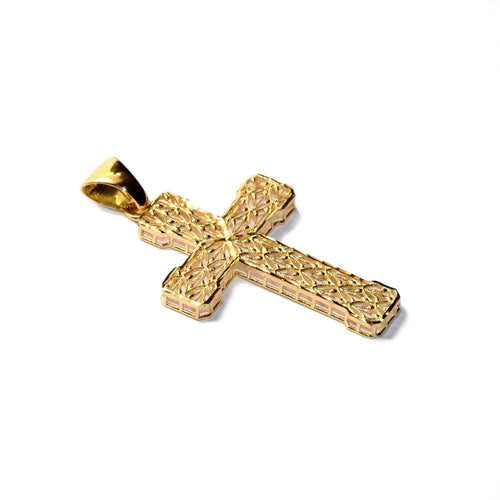Pendentif Croix - Pendentif en or jaune 18k 58 Facettes NA00OG040CBSE