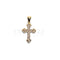 Pendentif Croix - Pendentif femme en or 18k bicolore 58 Facettes NA00GB100ABFH