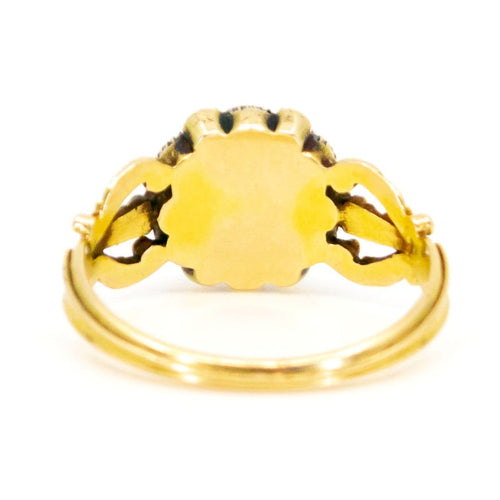 Bague 52.5 Bague en or 14 ct perles, pierre de lune et émeraudes 58 Facettes FC223F2949D846B79D181013A882C484