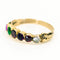 Bague 55 Bague "REGARD" multi-pierres précieuses en or jaune 14 carats 58 Facettes 60863359E7114DACAD1BC5FD1A805554