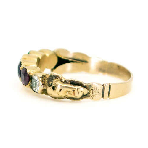 Bague 55 Bague "REGARD" multi-pierres précieuses en or jaune 14 carats 58 Facettes 60863359E7114DACAD1BC5FD1A805554