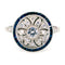 Bague 53.5 Bague en platine avec diamants taille brillant et saphirs 58 Facettes 1BA92700DC5E4AA9849DD51B20095EC6