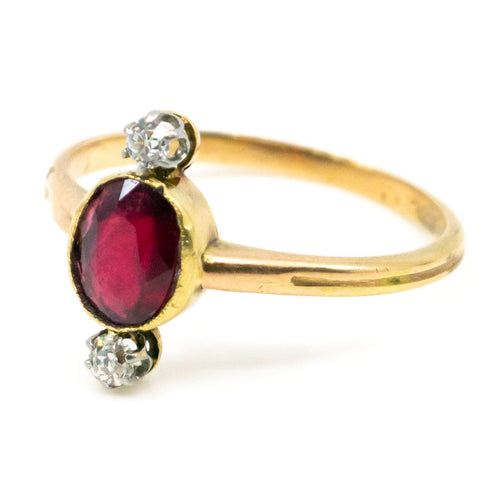 Bague 54 Bague rubis et diamants en or 14 ct 58 Facettes EAC9A69896FD4E3F894718216EB4E13F