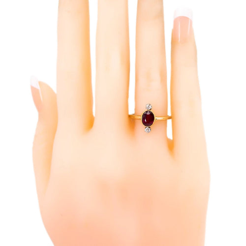 Bague 54 Bague rubis et diamants en or 14 ct 58 Facettes EAC9A69896FD4E3F894718216EB4E13F