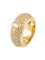 Bague 51 Bague jonc pavée en or jaune 18k et diamants 58 Facettes 130055