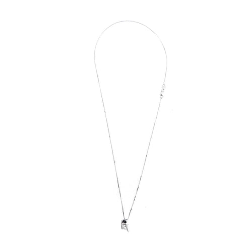 Collier Collier solitaire - Collier en or blanc 18 ct avec diamant 0,45 ct 58 Facettes 11146