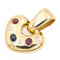 Pendentif Pendentif Coeur Or jaune Diamant, Rubis, Saphir 58 Facettes 1117935CN