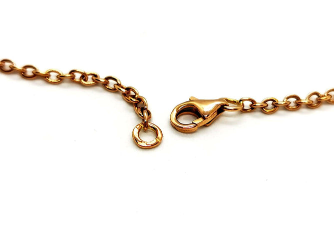 Collier Collier pendentif en or rose 18 carats et onyx 58 Facettes 1126007CN