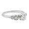 Bague 55 Bague solitaire en or blanc 18 carats et diamants 58 Facettes 1137222CN