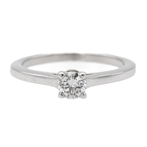 Bague 52 Bague solitaire en or blanc 18 carats avec diamant 0,31 ct 58 Facettes 1137997CN