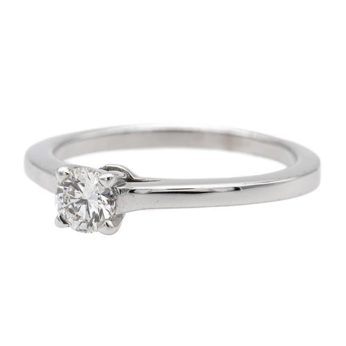 Bague 52 Bague solitaire en or blanc 18 carats avec diamant 0,31 ct 58 Facettes 1137997CN