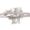 Bracelet Bracelet vintage motif feuillage en or blanc 18 carats, diamants et perles 58 Facettes 1142143CN