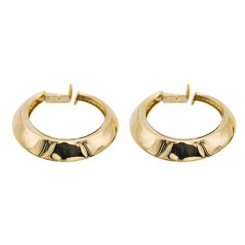 Boucles d'oreilles Boucles d'oreilles créoles en or jaune 18 carats 58 Facettes 1142147CN