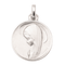 Pendentif Pendentif médaille religieuse en or blanc 18 carats 58 Facettes 1145651CD