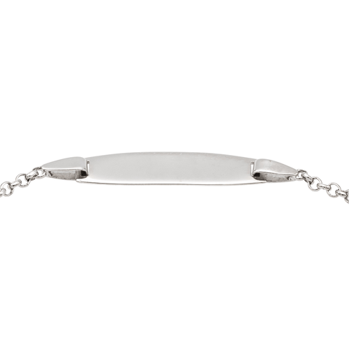 Bracelet Bracelet gourmette bébé en or blanc 18 carats 58 Facettes 1152878CD