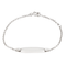 Bracelet Bracelet gourmette bébé en or blanc 18 carats 58 Facettes 1152878CD