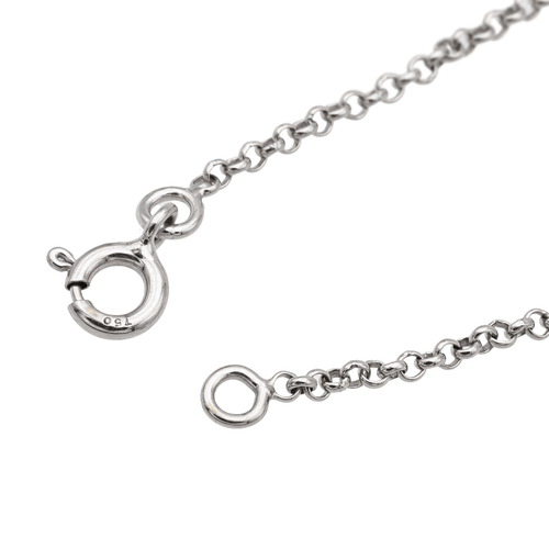 Bracelet Bracelet gourmette bébé en or blanc 18 carats 58 Facettes 1152878CD