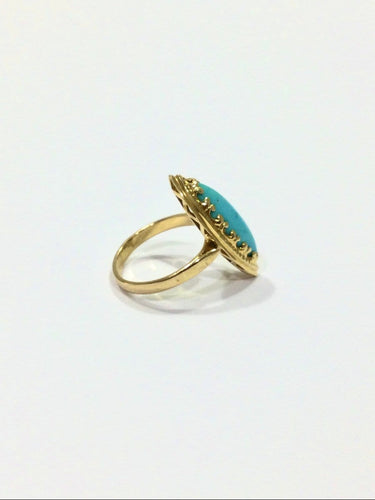 Bague Bague Or et Turquoise 58 Facettes 2315/1