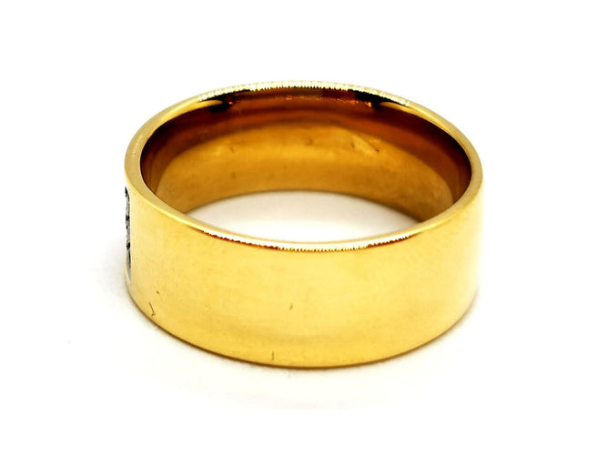 Bague 51 Bague Or jaune, Or blanc Diamant 58 Facettes 1161919CN
