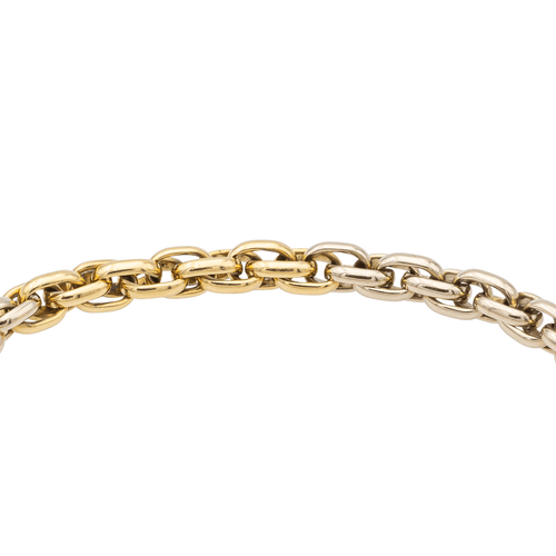Bracelet Bracelet Maille ovale Or jaune, Or blanc 58 Facettes 1161958CD