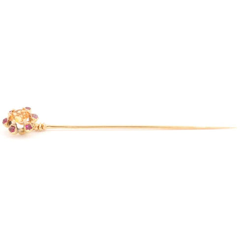 Broche Accessoire Epingle Or jaune Citrine, Rubis 58 Facettes 1161965CD