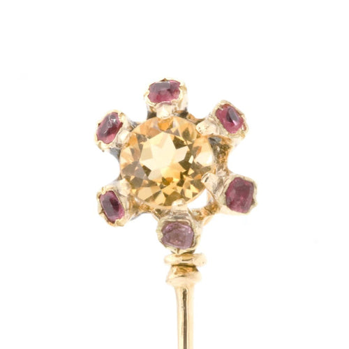 Broche Accessoire Epingle Or jaune Citrine, Rubis 58 Facettes 1161965CD