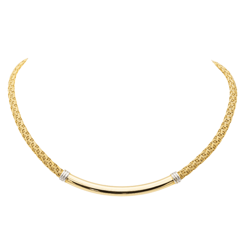 Collier Collier vintage en or jaune et or blanc 18 carats 58 Facettes 1161976CD