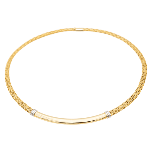 Collier Collier vintage en or jaune et or blanc 18 carats 58 Facettes 1161976CD