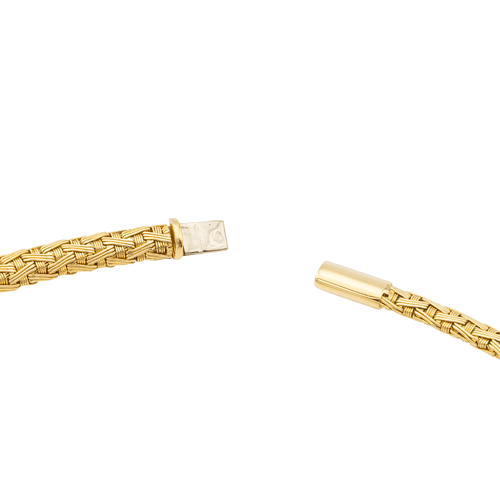 Collier Collier vintage en or jaune et or blanc 18 carats 58 Facettes 1161976CD