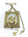 Brooch Brooch Medallion Rose Gold Églomisé Glass 58 Facettes 3055/1